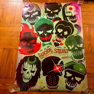 Suicide Squad Skull movie poster
